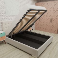Кровать Брауни интерьерная +основание/ПМ/бельевое дно (120х200) в Тавде - tavda.mebel24.online | фото 3