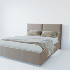 Кровать Корсика с ПМ 1200 (велюр светло-серый) в Тавде - tavda.mebel24.online | фото 2
