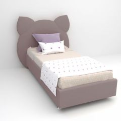 Кровать Котя с ортопедическим основанием 800 (велюр темный-серый) в Тавде - tavda.mebel24.online | фото