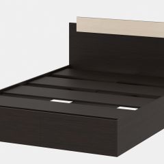 СОФИЯ Кровать КР1600 (венге/дуб белфорт) щиты в Тавде - tavda.mebel24.online | фото