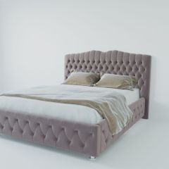 Кровать Нягань с ПМ 800 (велюр темно-серый) в Тавде - tavda.mebel24.online | фото 2