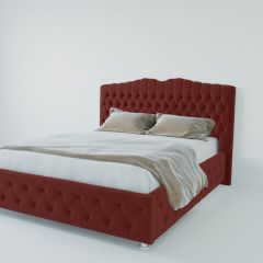 Кровать Нягань с ПМ 900 (велюр бордо) в Тавде - tavda.mebel24.online | фото 2