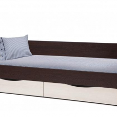 Кровать одинарная "Фея - 3" симметричная New (2000Х900) венге/вудлайн кремовый в Тавде - tavda.mebel24.online | фото