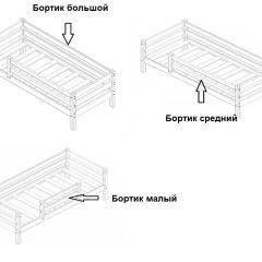 Кровать одноярусная Сонечка (800*1900) модульная в Тавде - tavda.mebel24.online | фото 3