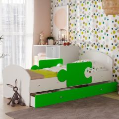 Кровать "Мозайка" на ламелях + бортики + ящики в Тавде - tavda.mebel24.online | фото 11