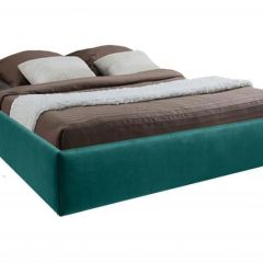 Кровать Подиум с ПМ 1600 (велюр бирюзовый) в Тавде - tavda.mebel24.online | фото