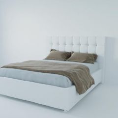 Кровать Венеция без основания 900 (экокожа белая) в Тавде - tavda.mebel24.online | фото