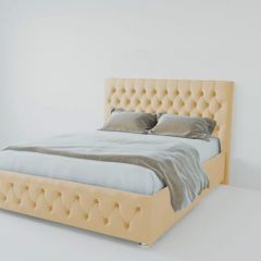 Кровать Версаль 1400 без основания (экокожа бежевый) в Тавде - tavda.mebel24.online | фото