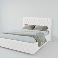 Кровать Версаль 800 без основания (экокожа белый) в Тавде - tavda.mebel24.online | фото