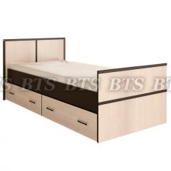 Кровать Сакура 900 LIGHT + Проложки LIGHT 0.9 ДСП (Венге/Лоредо) в Тавде - tavda.mebel24.online | фото