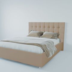 Кровать Венеция с ПМ 2000 (велюр светло-серый) в Тавде - tavda.mebel24.online | фото 2