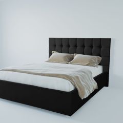 Кровать Венеция с ПМ 800 (экокожа кольт ч) в Тавде - tavda.mebel24.online | фото 2