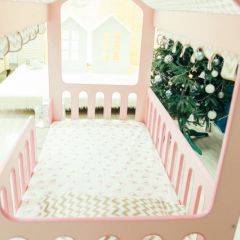 Кровать-домик без ящика 800*1600 (Розовый) в Тавде - tavda.mebel24.online | фото 3