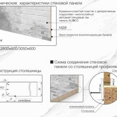 Кухонный фартук со столешницей (А-01) в едином стиле (3050 мм) в Тавде - tavda.mebel24.online | фото 7