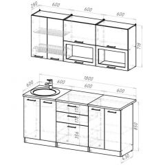 Кухонный гарнитур Паола макси 1800 мм в Тавде - tavda.mebel24.online | фото 2