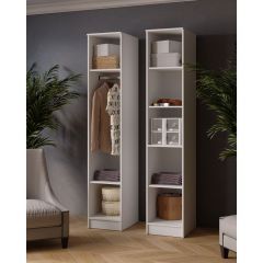 ЛАРС Пенал Белый/Дуб крафт золотой в Тавде - tavda.mebel24.online | фото 2