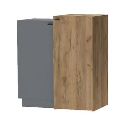 Модульная спальня Квадро (ЛДСП дуб крафт золотой) в Тавде - tavda.mebel24.online | фото 4