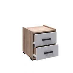 Модульная Спальня Соната (Белый/Дуб сонома) в Тавде - tavda.mebel24.online | фото 4