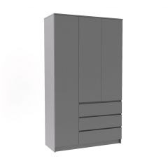 МОРИ МШ 1200.1 Шкаф (графит) в Тавде - tavda.mebel24.online | фото 2
