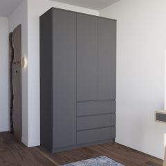 МОРИ МШ 1200.1 Шкаф (графит) в Тавде - tavda.mebel24.online | фото