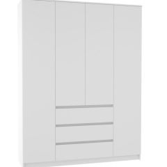 МОРИ МШ 1600.1 Шкаф (белый) в Тавде - tavda.mebel24.online | фото 2