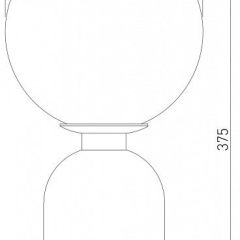 Настольная лампа декоративная Eurosvet Bubble 01197/1 черный жемчуг в Тавде - tavda.mebel24.online | фото 2