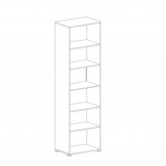 НИЦЦА Гостиная Шкаф-витрина 1 дв в Тавде - tavda.mebel24.online | фото 2