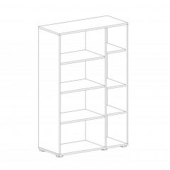 НИЦЦА Гостиная Шкаф-витрина 2 дв в Тавде - tavda.mebel24.online | фото 2