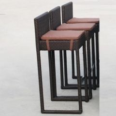Плетеный барный стул Y390A-W63 Brown в Тавде - tavda.mebel24.online | фото