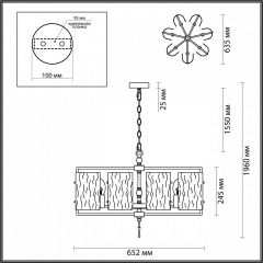 Подвесная люстра Odeon Light Elegante 4878/7 в Тавде - tavda.mebel24.online | фото 4
