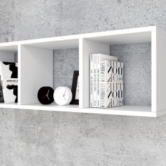 Полка открытая 900 (ЛДСП Белый) в Тавде - tavda.mebel24.online | фото
