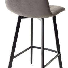 Полубарный стул CHILLI-QB SQUARE графит #14, велюр / черный каркас (H=66cm) М-City в Тавде - tavda.mebel24.online | фото 2