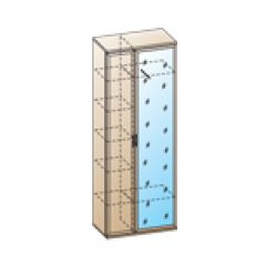 Прихожая Карина композиция 1 (Ясень Асахи) в Тавде - tavda.mebel24.online | фото 2