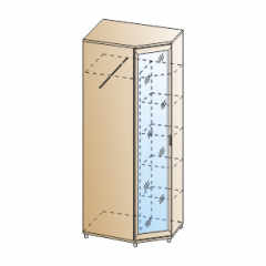 Прихожая Мелисса композиция 10 (Гикори Джексон светлый) в Тавде - tavda.mebel24.online | фото 6