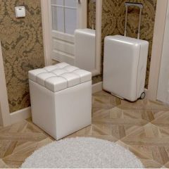 Пуф КВАДРО Белый в Тавде - tavda.mebel24.online | фото