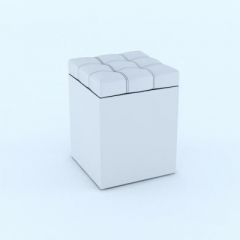 Пуф КВАДРО Белый в Тавде - tavda.mebel24.online | фото 2