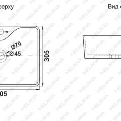 Раковина MELANA MLN-7291X в Тавде - tavda.mebel24.online | фото 2