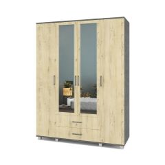 ЕВА Шкаф 4-х дверный Е43 в Тавде - tavda.mebel24.online | фото 7