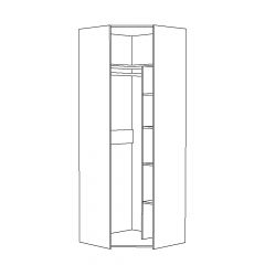 Шкаф для одежды 13.131 Амели в Тавде - tavda.mebel24.online | фото 2