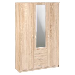 Шкаф комбинированный Дуэт Люкс с зеркалом в Тавде - tavda.mebel24.online | фото 2