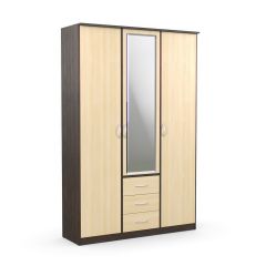 Шкаф комбинированный Дуэт Люкс с зеркалом в Тавде - tavda.mebel24.online | фото