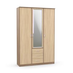 Шкаф комбинированный Дуэт Люкс с зеркалом в Тавде - tavda.mebel24.online | фото 4