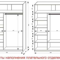 Шкаф-купе 1600 серии SOFT D6+D4+B2+PL2 (2 ящика+1штанга+1 полка) профиль «Капучино» в Тавде - tavda.mebel24.online | фото 8