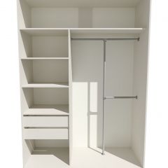 Шкаф-купе 1600 серии SOFT D8+D2+B2+PL4 (2 ящика+F обр.штанга) профиль «Графит» в Тавде - tavda.mebel24.online | фото 3