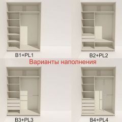Шкаф-купе 1600 серии SOFT D8+D2+B2+PL4 (2 ящика+F обр.штанга) профиль «Графит» в Тавде - tavda.mebel24.online | фото 6