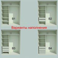 Шкаф-купе 1700 серии NEW CLASSIC K2+K2+B2+PL2(2 ящика+1 штанга+1 полка) профиль «Капучино» в Тавде - tavda.mebel24.online | фото 7