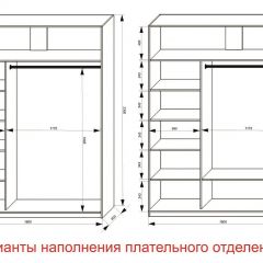 Шкаф-купе 1800 серии SOFT D1+D3+B2+PL1 (2 ящика+1штанга) профиль «Графит» в Тавде - tavda.mebel24.online | фото 6