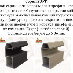 Шкаф-купе 2100 серии SOFT D7+D3+D3+B22+PL4 (по 2 ящика лев/прав+2штанги) профиль «Капучино» в Тавде - tavda.mebel24.online | фото 13