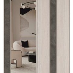 Шкаф-купе 2250 серии SILVER S5+S1+S5 B22+PL2 (по 2 ящика лев/прав+1 штанга+1 полка) профиль «Серебро» в Тавде - tavda.mebel24.online | фото 10