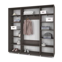 МАРТИН Шкаф-купе с зеркалом Анкор темный (2200*450) М422 в Тавде - tavda.mebel24.online | фото 2